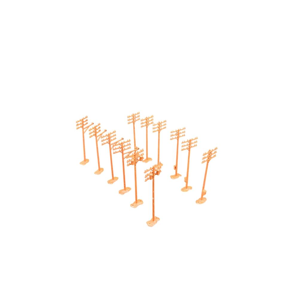 🏗️ Atlas HO Scale Telephone Poles Set of 12 Vintage Model Railroad Scenery 7756 - Picture 3 of 5
